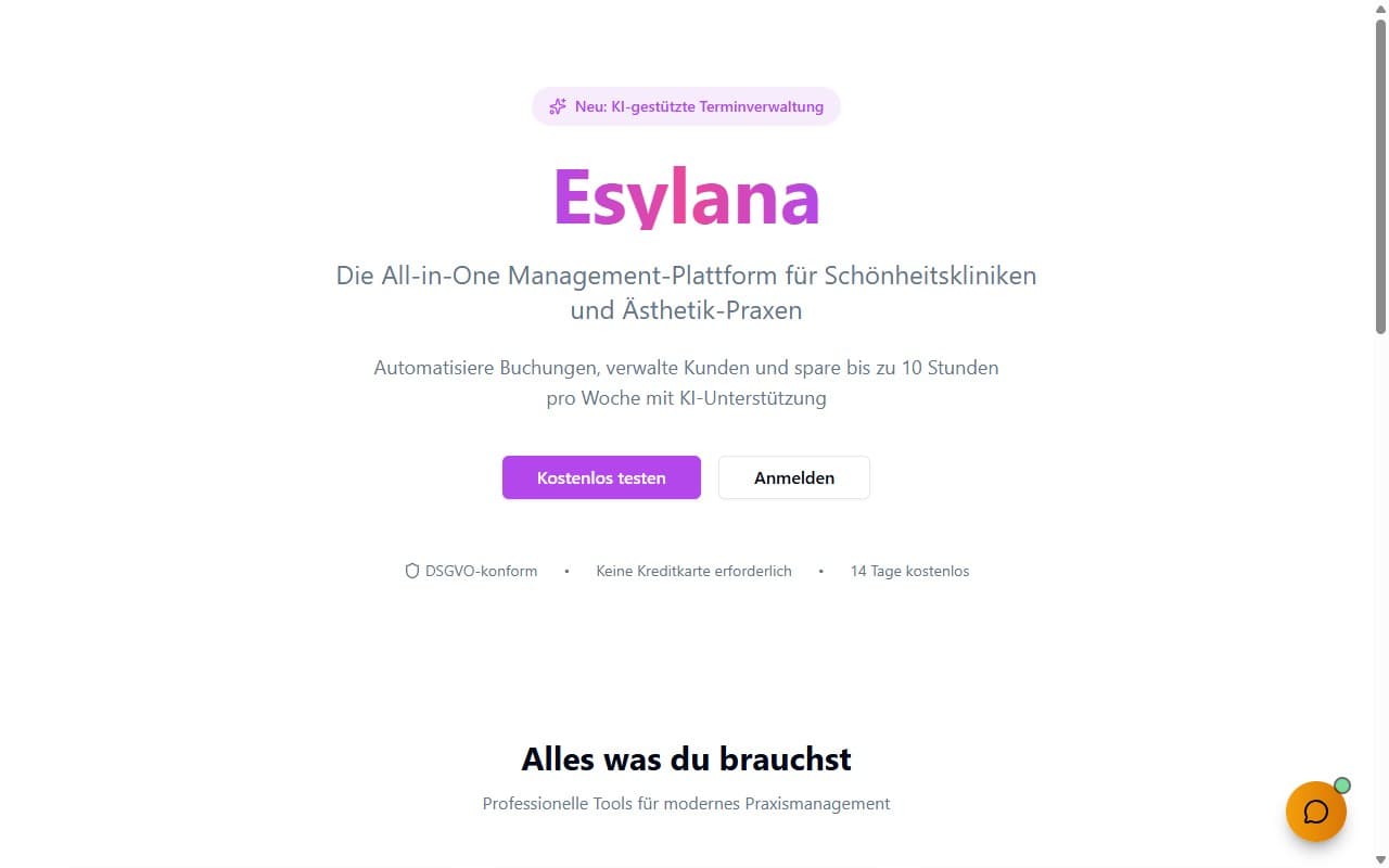 Screenshot: Esylana